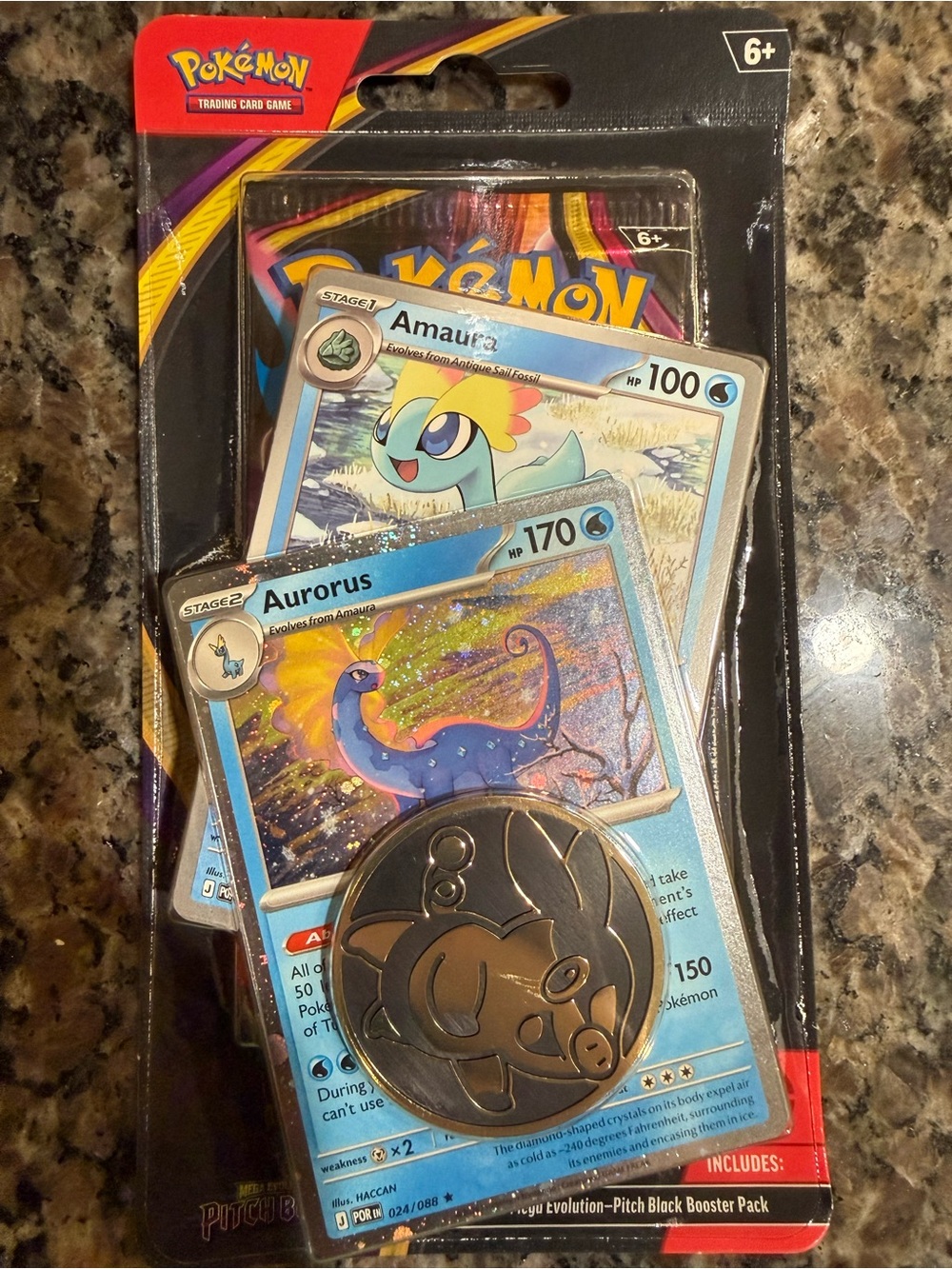 Pokemon Holographic Auroras Pitch Black Booster Pack